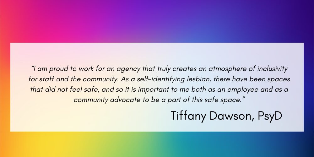 pride quote from clinician tiffany dawson