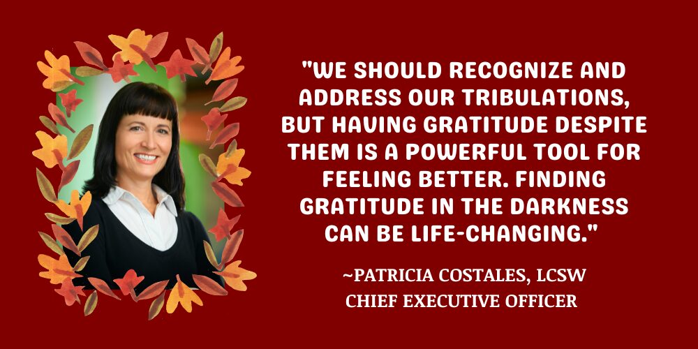 Give Thanks: a heartfelt gratitude message from our CEO, Patricia Costales. 
